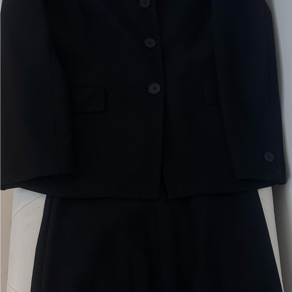 Classic Black Blazer and Pant Suit